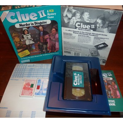 CLUE II Murder in disguise VCR mystery game